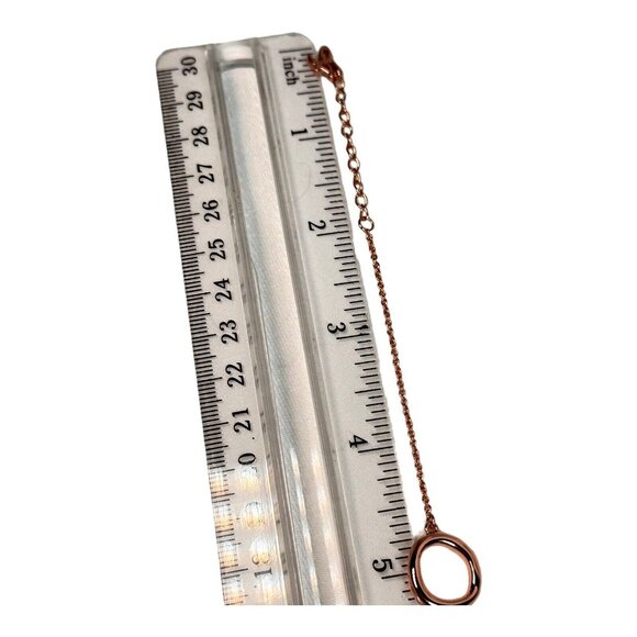 Adore Signature Organic Circle Bracelet w/ Swarovski Crystal NWOT Mint Rose Gold - Picture 8 of 10